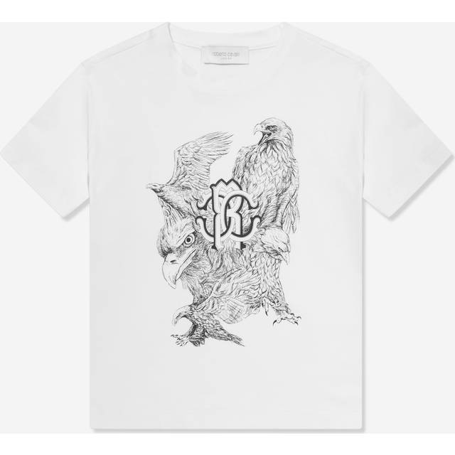 Roberto Cavalli Printed T-shirt - Male Ready To Wear White