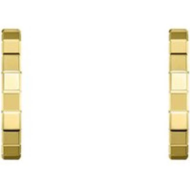 Chopard Ice Cube 18ct Yellow Gold Hoop Earrings