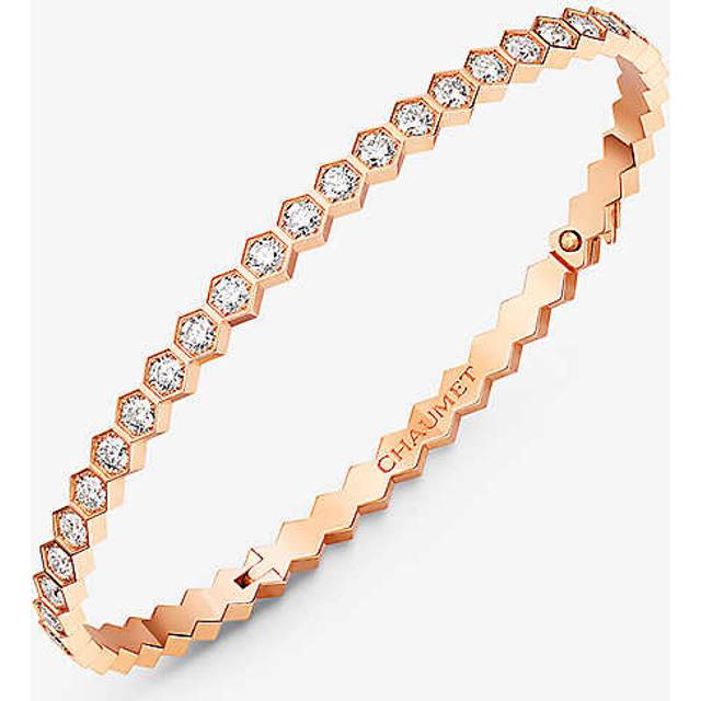 Chaumet Womens Pink Gold Bee My Love 18ct Rose-gold and 1.86ct Brilliant-cut Diamond Ring 17cm - PINK GOLD