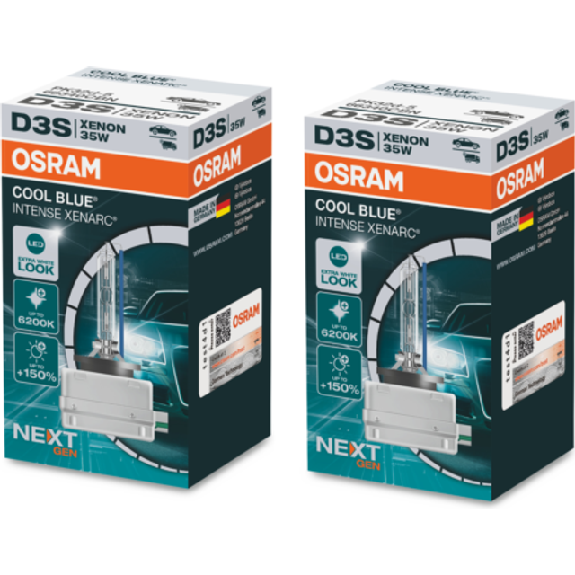 2x d3s 35w osram cool blue intense next generation lamp headlight