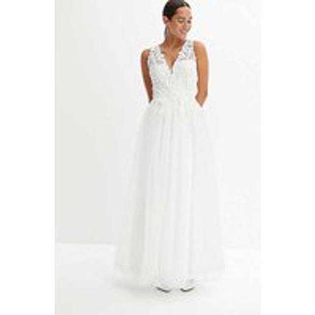 bonprix Lace Bodice Wedding Dress - White