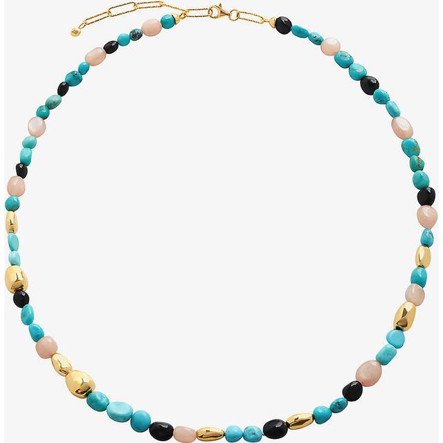 Monica Vinader Rio Gemstone Beaded Necklace, Multi