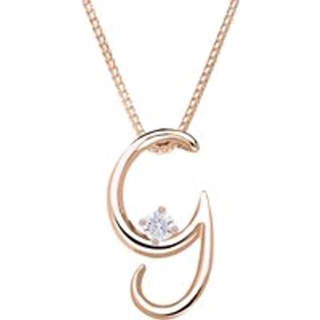 Thomas Sabo Gold Plated Sterling Silver Letter D Necklace