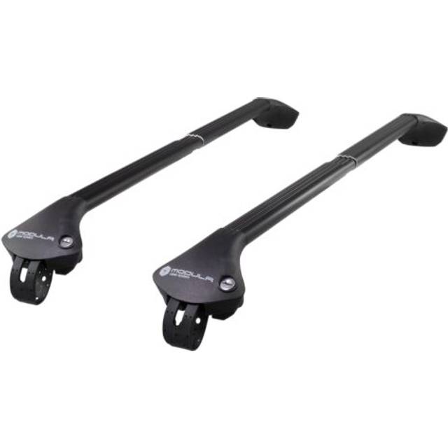 Roof Bars for Skoda Superb Estate Mk.3 2015 - 2024 (Open Roof Rails) | Modula Oval Aluminium Black Car Roof Rack