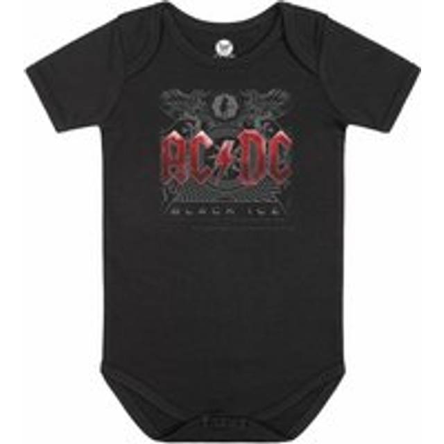 AC/DC - Black Ice Babygrow Black/White - Bodysuit - black - 56/62 - 100% Organic Cotton,Jersey