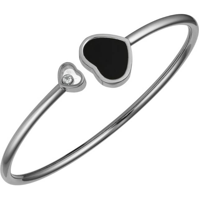 Chopard White Gold and Diamond Happy Hearts Bangle - L