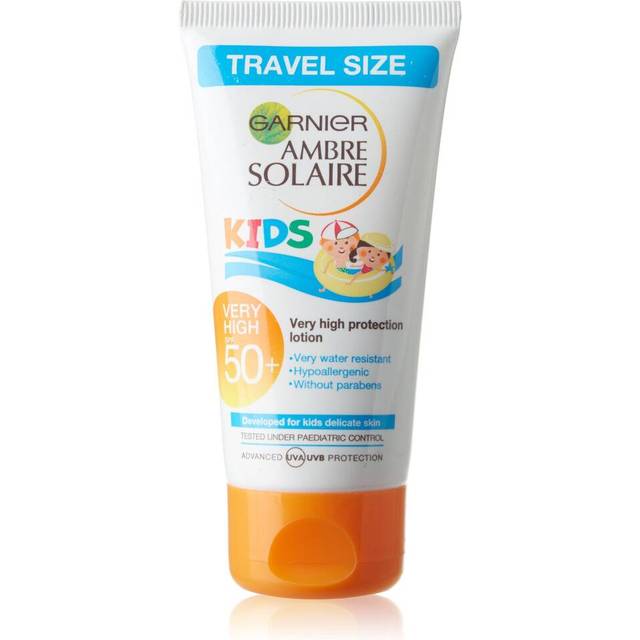 Garnier Ambre Solaire Kids Sensitive Sun Cream SPF 50+ 50ml Travel Size