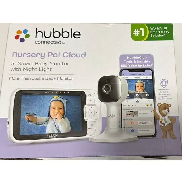 Hubble connected nursery pal cloud smart video baby monitor box open (s6)
