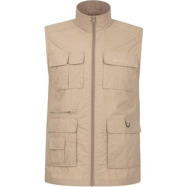 (XL, Beige) Mountain Warehouse Mens Trek II Gilet