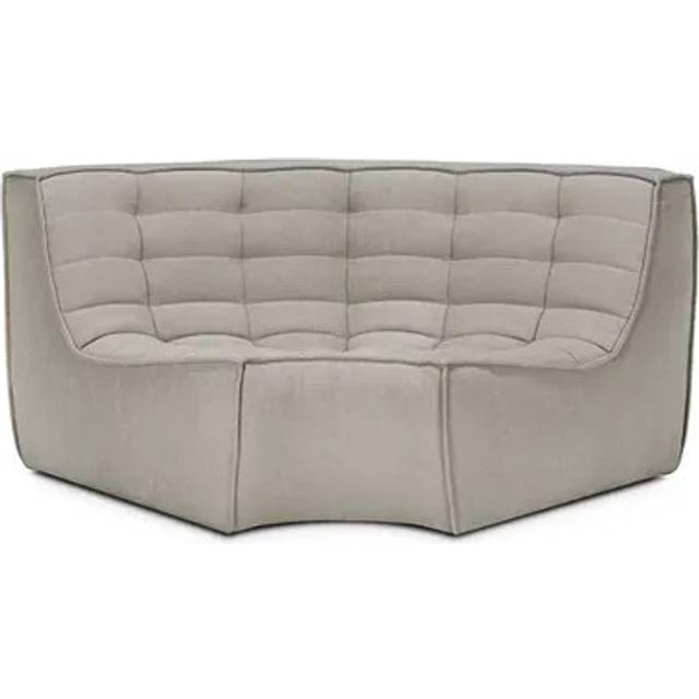 Ethnicraft - Canapé 2 places N701 - Beige - Mousse PU haute densité - Designer Jacques Deneef