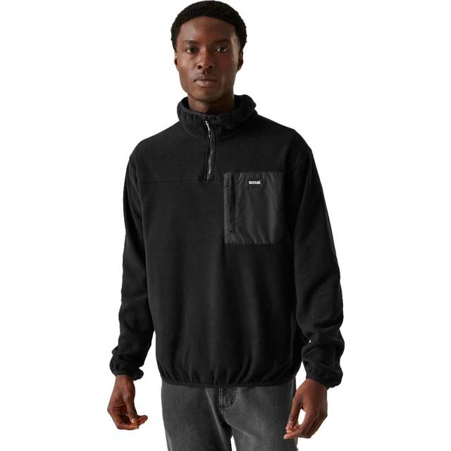 Regatta Men's Lightweight Frankie Half Zip Fleece Black, Size: S