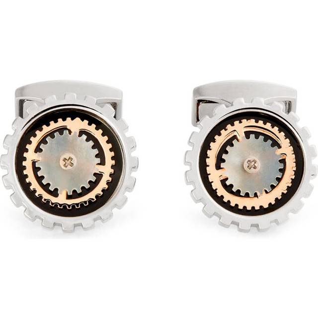 Tateossian Rotare Gear Cufflinks - Silver - One size