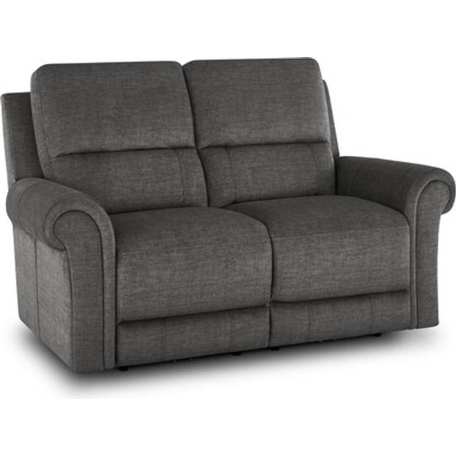 Plush Charcoal Fabric Sofas - 2 Seater Sofa - Colorado Range - Oak Furnitureland