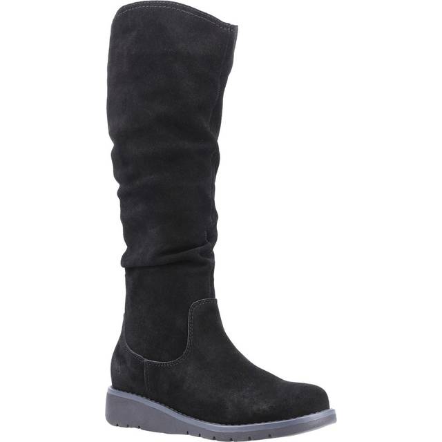 Hush Puppies Lucinda Boot MEMORY FOAM Womens - Black Leather - Size UK 5