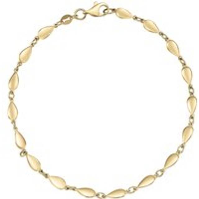 9ct Yellow Gold Fancy Pear Bracelet - Gold/Yellow Gold