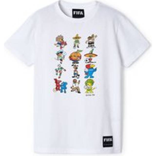 Collage T-shirt Copa World Cup Mascot - Blanc