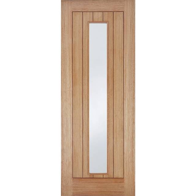 LPD Somerset Glazed - Prefinished Internal Door (Size: 1981 x 686mm, Thickness: 35mm) Oak