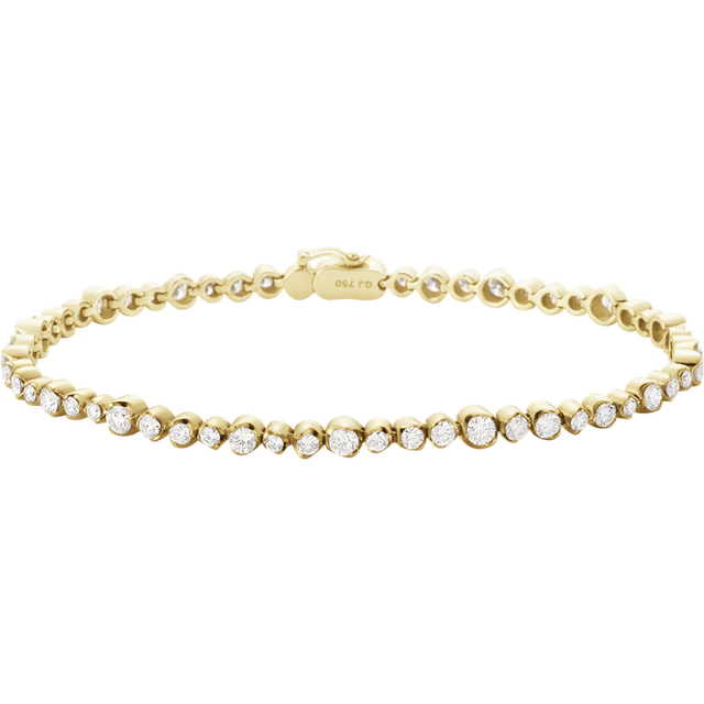 GEORG JENSEN SIGNATURE DIAMONDS tennisarmband (stl. ML: 2.68 CT), Georg Jensen, 18 k gult guld