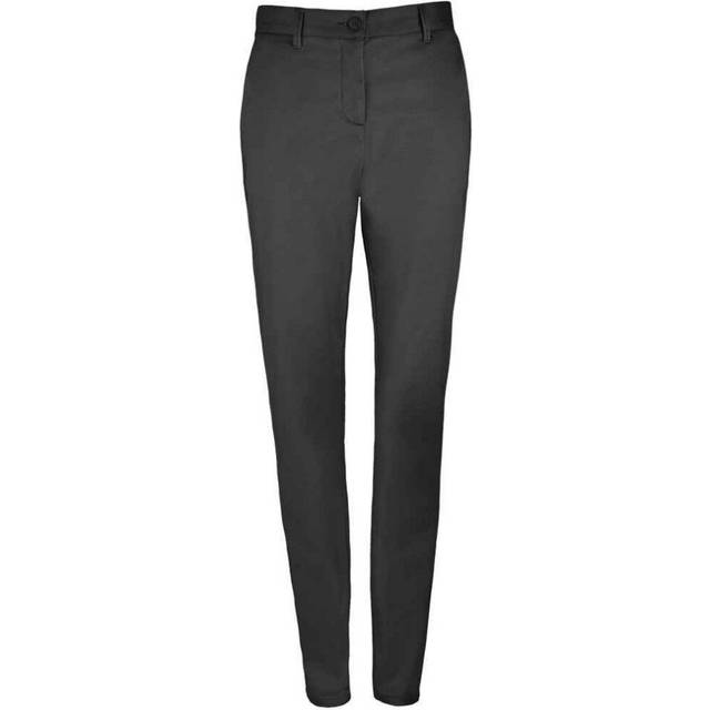 (12 UK, Black) SOLS Womens/Ladies Jared Stretch Suit Trousers