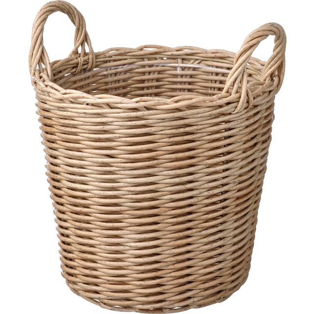 FLODBJÖRK kruka, inom-/utomhus ljus gråbrun, 24 cm