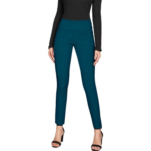 Hybrid & Company Super Comfy Stretch with Full Elastic Waist Pull On Millennium Twill Pant KP44972 Teal 3X