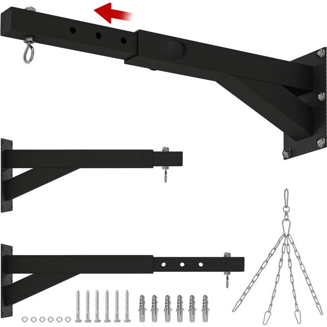 SPORTNOW 5-Length Adjustable Punch Bag Bracket for Boxing, Punching Training