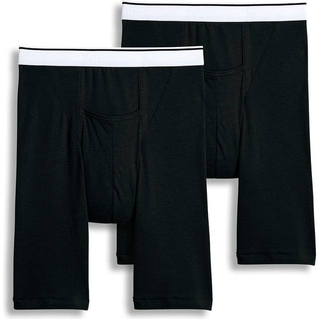 Jockey Men's Underwear Pouch Midway Brief - 2 Pack  Black  m