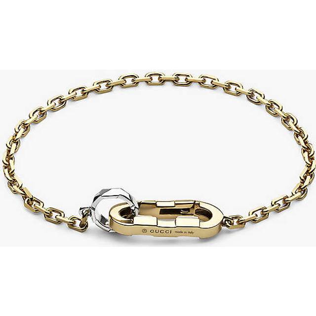 Gucci Womens Yellow & White Gold Link To Love Brand-engraved 18ct Yellow-gold Chain Bracelet 1 Size