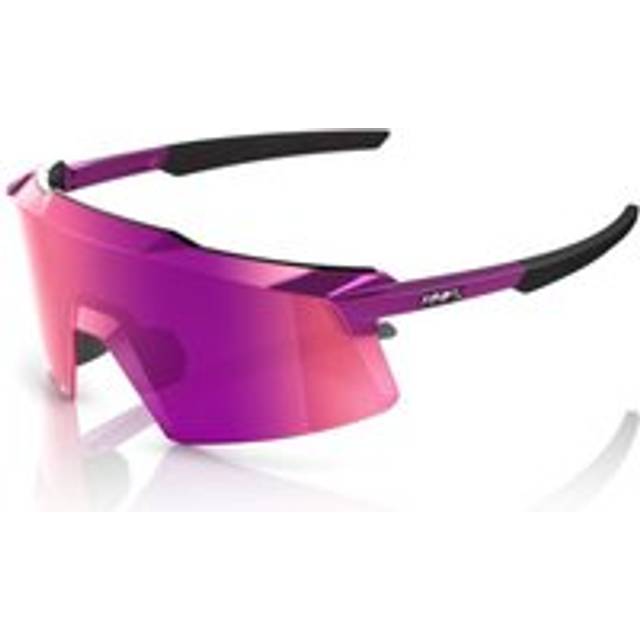 100% Aerocraft Sunglasses - Gloss Purple Chrome Purple Multilayer Mirror Lens - Black/purple