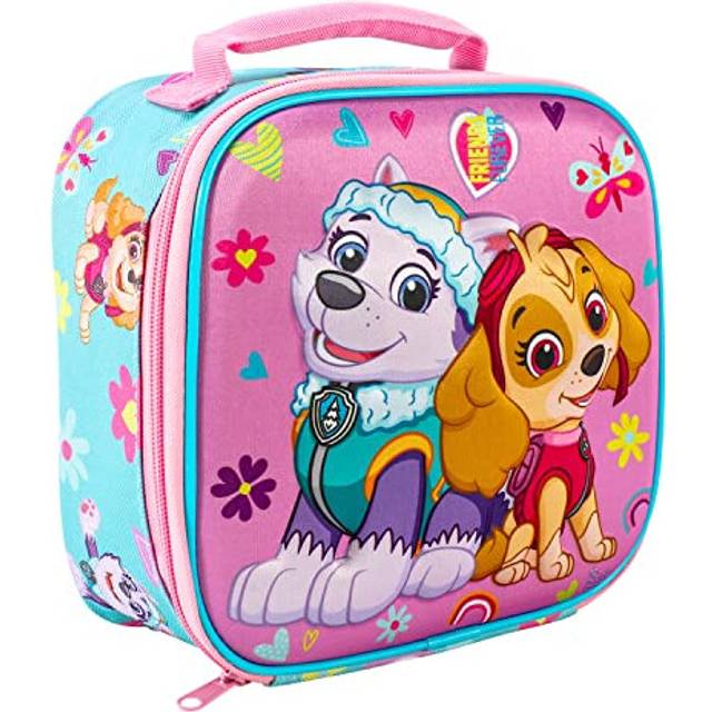 Paw Patrol Girl 3D Rectangular Insulated Lunch Box Bag for Boys and Girls, Perfect Size for Packing Hot or Cold Snacks for School and Travel, BPA Free
