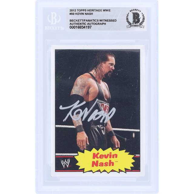 Kevin Nash WWE Autographed 2012 Topps Heritage Silver Ink #50 Beckett Fanatics Witnessed Authenticated Card