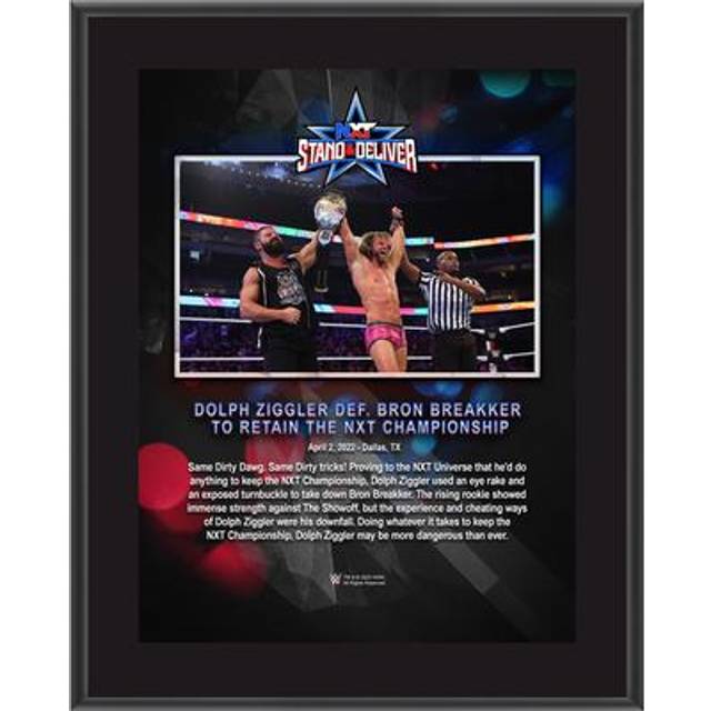 Dolph Ziggler 10.5" x 13" 2022 Stand & Deliver Sublimated Plaque