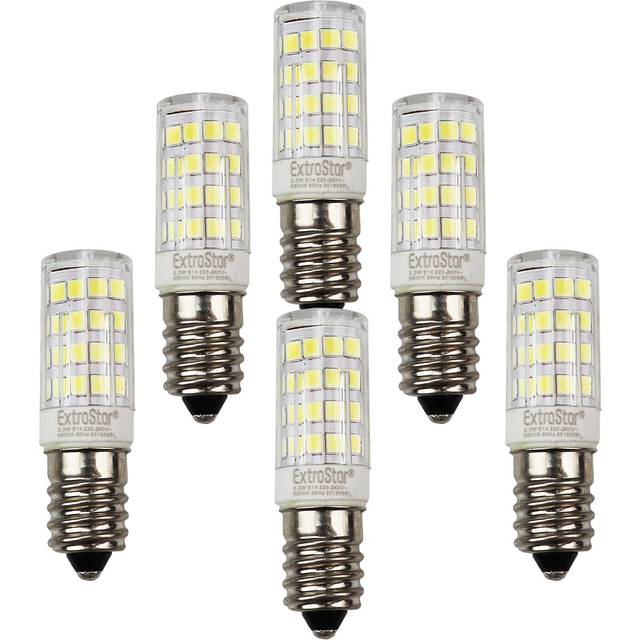 Extrastar 3.3W Led Mini Bulb E14, 6500K (pack Of 6), White