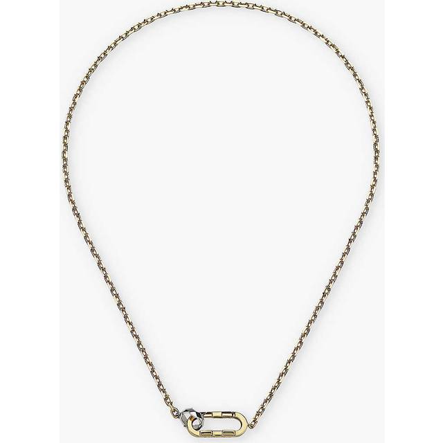 Gucci Womens Yellow & White Gold Link To Love 18ct Yellow-gold Chain Necklace 41cm