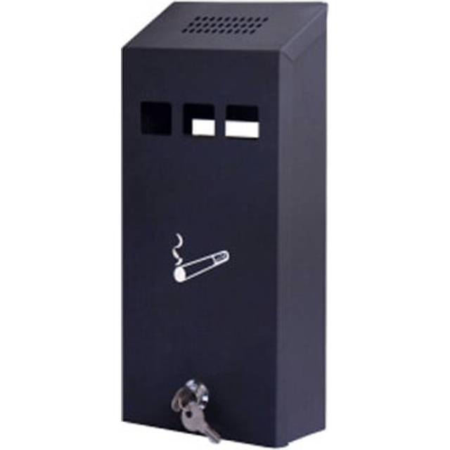 Oypla Slim Wall Mounted Outdoor Pub Ashtray Ash Tray Cigarette Steel Bin