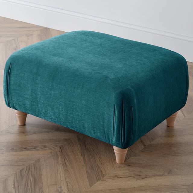 The Vienna Victoria Emerald Footstool - EGLO - Green - 40 x 76 x 62cm