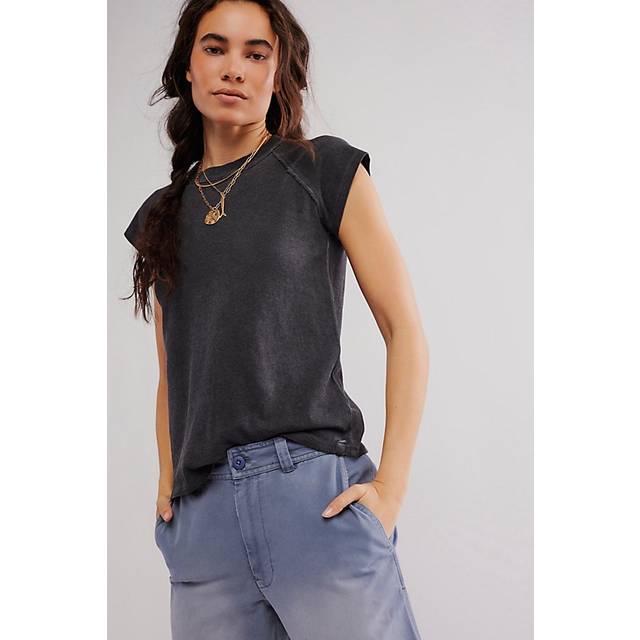 We The Free Riley Tee in Black, Size: XS