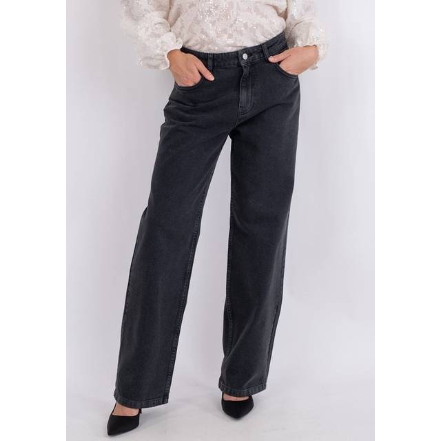 Neo Noir Simona D Pants Dam Straight Jeans Stl. 32 - Från Magasin - Black (32)