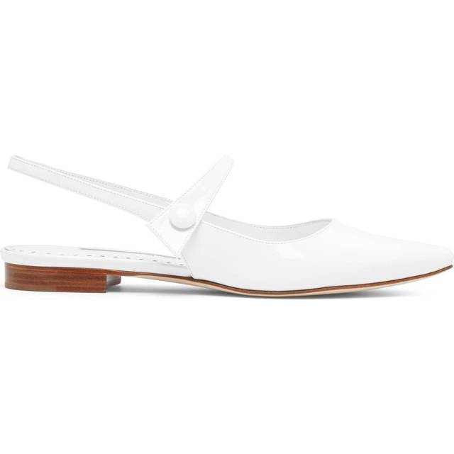 10mm Didionflat Patent Leather Flats - White (41)