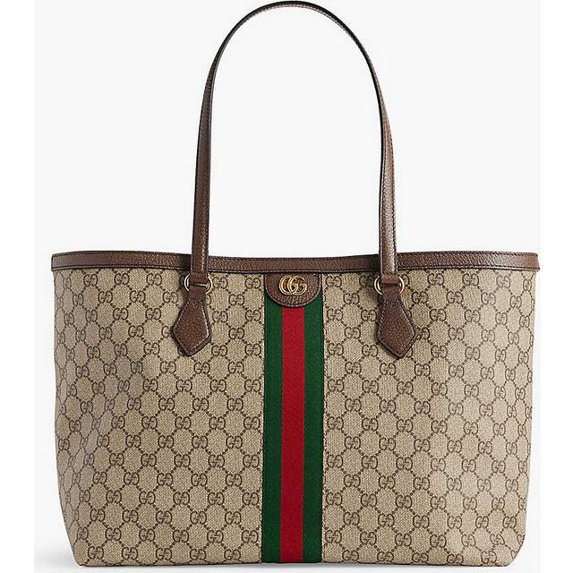 Gucci Womens B.eb/n.acero/vrv Ophidia Monogram-pattern Canvas Shoulder Bag
