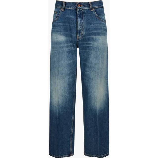 Victoria Beckham Womens Indigo Wash Faded-wash Wide-leg High-rise Jeans 27 - INDIGO WASH