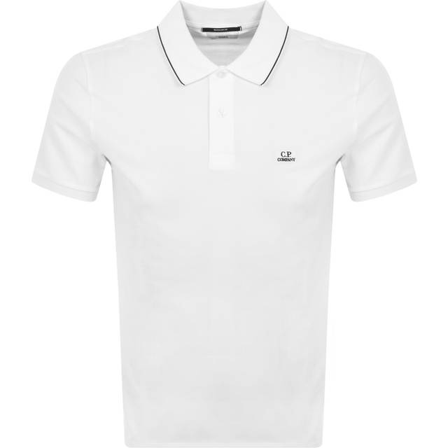 C.P. Company, Polo Shirts, male, White, M, Stretch Pique Polo Shirt