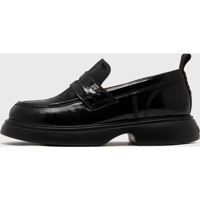 GANNI BLACK NAPLACK CHUNKY LOAFER