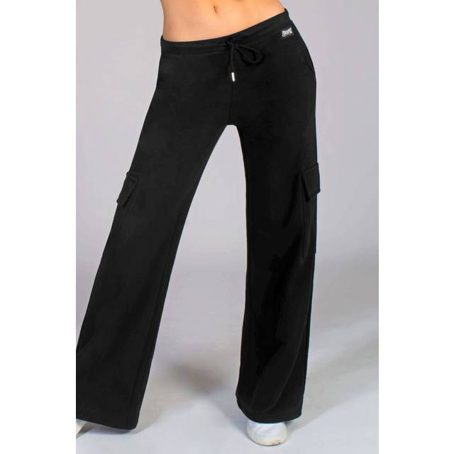 Pineapple Women's Black Drawstring Wide Leg Joggers New Look - M