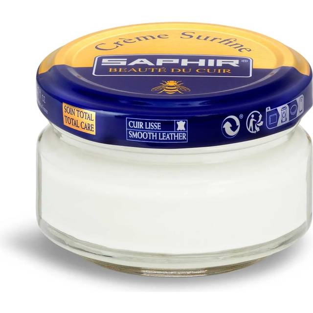 SAPHIR Creme Surfine Pommadier Shoe Polish - Beeswax Cream for Leather