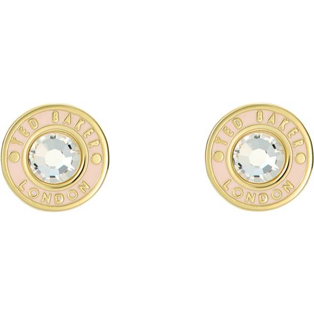 Ted Baker Cherelle Button Gold-Plated Earrings