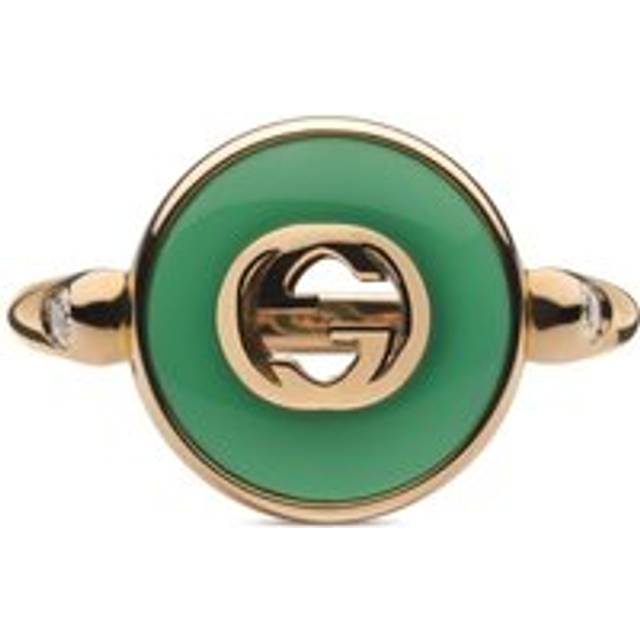 Gucci Interlocking 18ct Rose Gold Diamond Ring