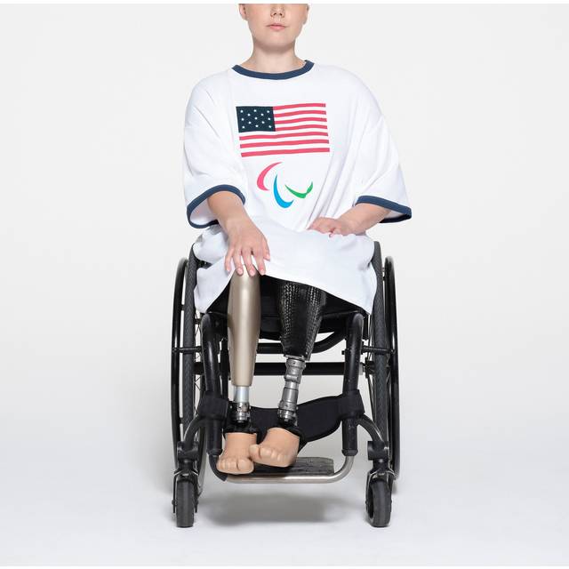 SKIMS Cotton Rib Paralympic T-Shirt Mini Dress | White | 2XL | SKIMS For Team Usa