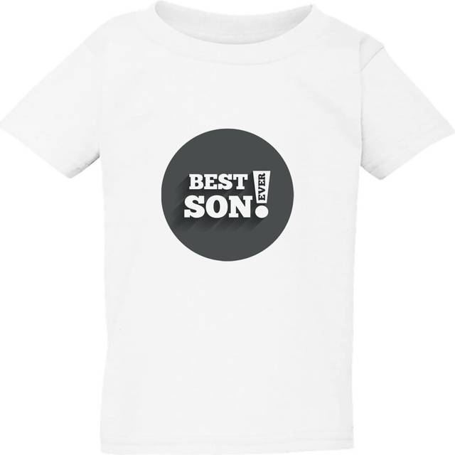 (Small / 2T / 1-2 YO) Best Son Ever In The World Childrens Gift White Kids Boys Girls T Shirt Tee Top