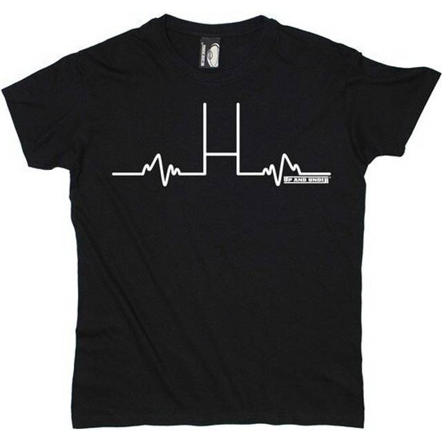 Gothic Up and Under PREMIUM Men's Rugby Goal Posts Pulse T-SHIRT / Fashion for Him Clothing Funny Accessories(S-XXXL)